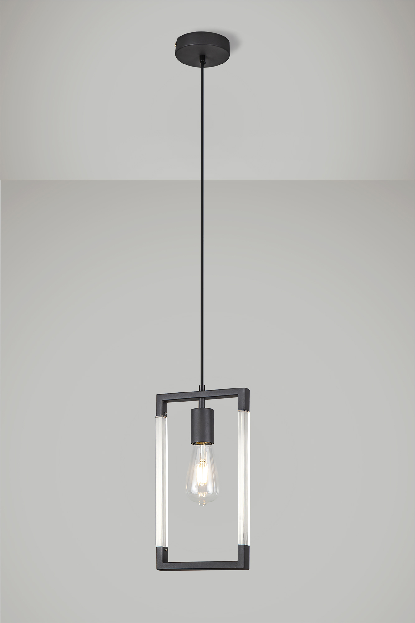 Canto Graphite Ceiling Lights Diyas Single Pendant Canto Graphite Ceiling Lights Diyas Single Pendant